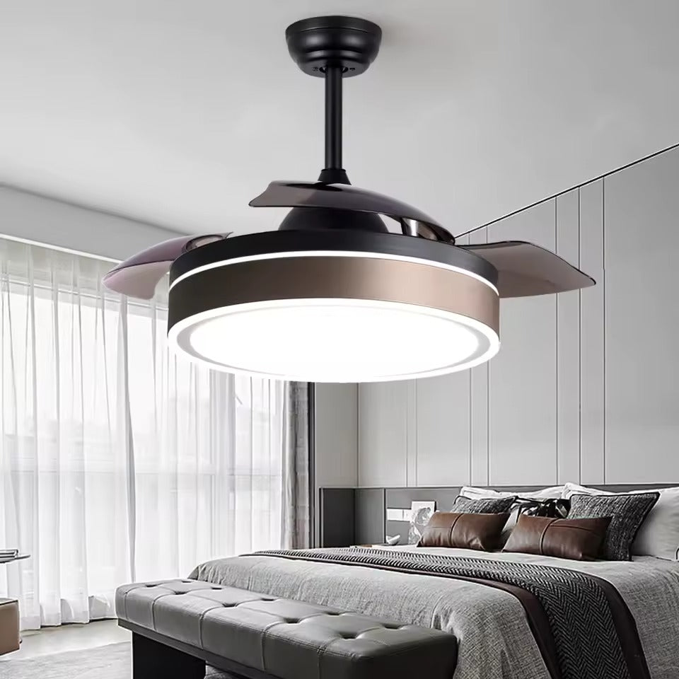 BrisaLuz™ – Ventilador de Techo con Luz LED Ultra Silencioso y Control Remoto